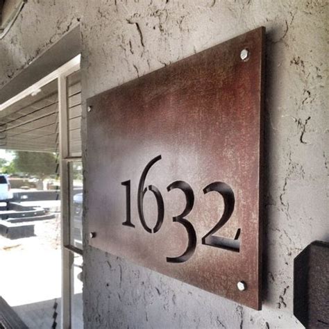 metal dye cut house number|Metal Cutout House Number .